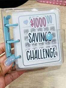 Couples Savings Challenge Binder & Men's Envelope Savings Challenge Reusable Mini Budget Notebook With Cash Envelope Savings Book, Mini Wallet, Travel Essentials, Suitable For Home Office, Back To School Gift, Suitable For Couples, Wallet, Purse, Pouch