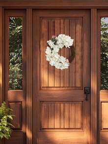 1/6 PCS/10/20/50pcs（带铁丝）人造花绣球花束茎丝叶喷雾仿新娘花束枝绿叶茎丝塑料植物花卉适用于家庭派对婚礼装饰情人节、新年装饰