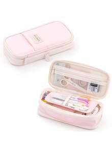 1pc Multifunctional Pencil Case Pouch Kawaii Large Capacity Organizer Pen Box Storage Bag For Girls Back To School Supplies Accessories Stationery,Back To School,School Supplies,Pencil Pouch,School Bag