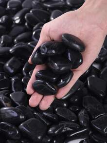 /500/1000g Colorful Pebbles Suitable For Home And Garden Decoration -2-3 Centimeters, Multi-Color Stones (White, Black, Multicolored, Yellow) Suitable For Indoor Plants, Outdoor Landscapes, And Holiday Decorations - Very Suitable For Vases