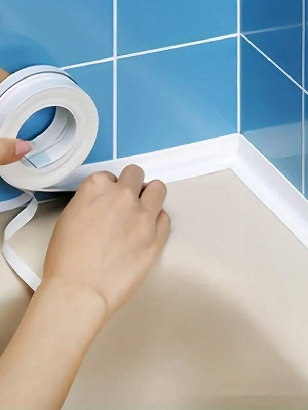 1pc Self-Adhesive Caulk Strip, Decorative Caulking Strips For Kitchen Sink, Countertops, Bathroom Vanity, Sealing Edges