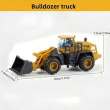 Inertia Powered Construction Vehicles Children's Toy Cars - Excavator, Bulldozer, Snow Plow, Compactor, Forklift Truck. No Batteries Required, Great Gift For Birthday, Christmas, Halloween,Back To School - Multicolor - View 6