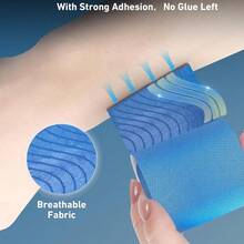 10 PIEZAS de Cinta Kinesiológica para Tobillo, Cinta para Tobillo Precortada, Transpirable, Cinta Kinesiológica Atlética Elástica para Soporte de Tobillo y Músculo para talla grande Deportes - Multicolor - Ver 7