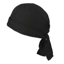 1pc Men's Solid Color Flat Binded Headband Cap