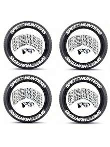 8pcs Set Letter Tire Decals, PVC Soft Rubber Tire Stickers, Personalized 3D Tire Decals, Fit For All Vehicles, Sports Car Decoration