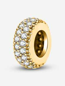 1 pieza Cuentas de plata de ley 925 con diseño de Ángel del Amor y Torre, adecuadas para hacer pulseras, brazaletes y otros accesorios de joyería DIY para mujeres, niñas y decoración diaria. - Dorado - Ver 17