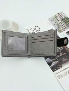 1 件男士时尚简约多功能大容量多卡钱包，适合日常、活动、户外、旅行、派对，是节日的理想礼物