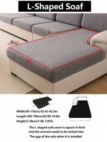 1 Stück dehnbarer Sofabezug Anti-Rutsch Komplett-Hülle für Sofarückenlehne, Alljahreszeitenuniverselle Sofabezug-Überwurf, waschbar und staubdicht, passend für Schlafzimmer, Büro, Wohnzimmer Kombination und L-förmiges Sofa