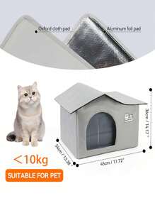 Outdoor Cat House Cooling Cat Nest Outdoor/Indoor Cat Warmth Cat House Four Seasons Universal Cat Bed Easy To Assemble