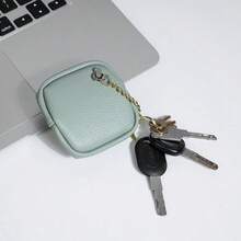 Fashionable PU Mini Wallet With Snap Fastener Multi-Function Compact Coin Purse For Women Wallet Purse Wallet Coin Wallet - Green - View 7