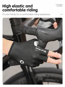 WEST BIKING Mountain Bike Riding Gloves Shock Absorbing Anti-Slip Gloves Half Finger Men's And Women's Bike Breathable Summer Equipment