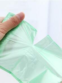 75个/5卷 彩色塑料垃圾袋（45*50厘米），家用日常垃圾袋，尖口和平口，彩色新材质，适用于厨房和浴室，一次性垃圾袋，方便实用，也适用于花园垃圾 - 彩色 - 查看 4