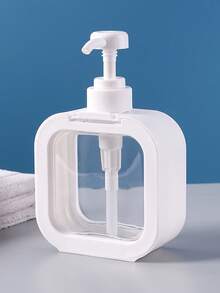 旅行友好型透明分配瓶非常适合洗手液、化妆品和洗发水分配塑料泵乳液瓶，沐浴露、洗发水、洗手液、皂液器分配器，浴室可再填充洗手液分配器和厨房水槽洗碗皂液器，带防水标签的液体皂液器，白色浴室返校 - 彩色 - 查看 16
