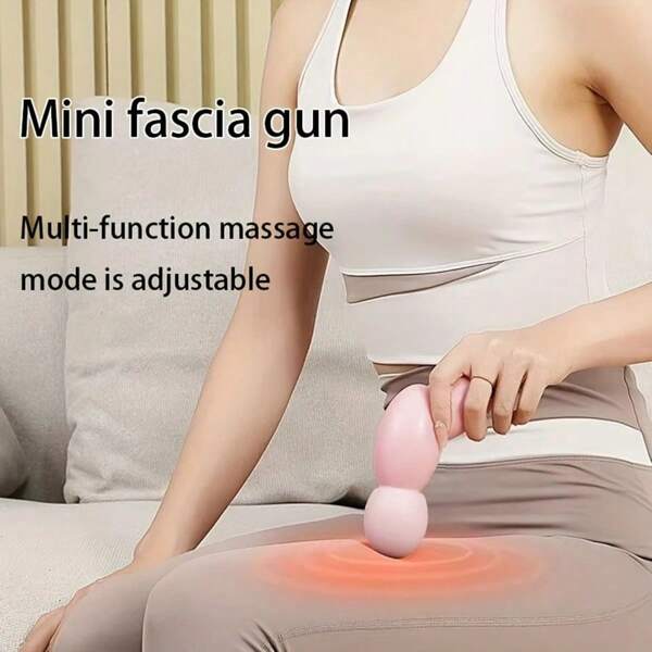 USB aufladbare kompakte Mini Percussion Massagepistole - leicht, USB aufladbares Ganzkörper-Muskelentspannungsgerät mit tragbarem praktischem Design, 1200mAh Lithium-Akku, Kunststoffmaterial, geeignet für Zuhause, Büro oder Reisen, tragbare Massagepistole mit kompaktem Design | Kunststoff