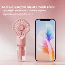 800mAh Lithium Battery Charging Handheld Spray Fan Portable Mini Charging Handheld Fan Spray Humidification Gift Handheld Small Fan - Multicolor - View 5