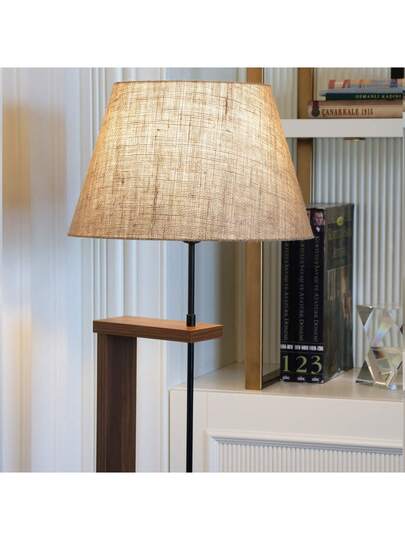 Well Home Vloer Lamp 100% Wooden Shade, Cream, Victoria Collection, 21x35x150, E27 Socket Max 60 W. Free Shipping 24/72h. view 3