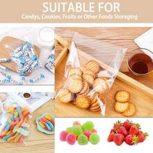 100pcs OPP Transparent Dust-Proof Plastic Self Adhesive Bags,A4 Clear Self-Adhesive Bags,Over Ten Sizes To Choose From And Use For Small Accessories, Baking, Keychains, Pendants, Cards, Holiday Gift Packaging Supplies, Transparent Storage Bags, Packaging Bags,Self Sealing Cellophane Display Bags/Sealable Bags, A4 Cello Bags OPP For Cookies,Cards,Envelopes,Pictures - Multicolor - View 7
