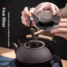 1 件铸铁茶壶，适用于炉灶使用，用于散叶茶和茶包 回到学校