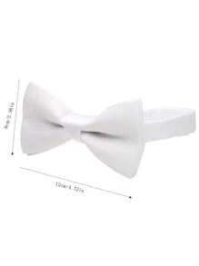 Corbatín sólido de doble capa con estilo para hombre, perfecto para novio, boda, fiesta, cóctel, banquete, atuendo de negocios y vestimenta formal (Negro) Navidad informal