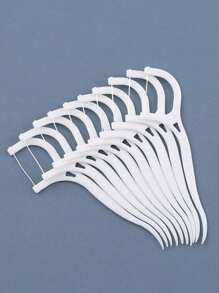 50/100 peças de palitos para fio dental, palitos para limpeza dos dentes, escova interdental, palito para fio dental, cuidados com a higiene bucal