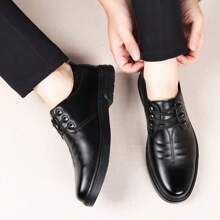 Men's Business Casual Leather Shoes, Anti-Slip, Wear-Resistant, Breathable, Suitable For Formal Occasions And Weddings