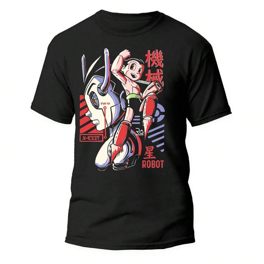 Playera Astro B. - El Chico Atómico 100% Algodón 04 - Negro - Ver 1