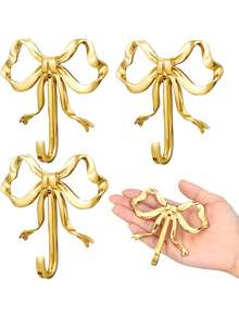 Gold Butterfly Hooks, Brass Butterfly Wall & Door Hooks, Towel Hooks, Brass Coat Hangers, Decorative Brackets, Suitable For Wedding, Bathroom, Living Room, Kitchen Decor - Multicolor - View 10