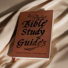 1pc Faux Leather Study Guide Book With Old & New Testament Texts, Prayer Journal & Notes - Durable Binding, Mixed Colors For Personal Or Group Study, Study Books, Study , Group Study Aid, Elegant Script Font, Sturdy Spine Binding - 1pc - View 4