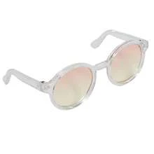 Doll Gradient Round Frame Glasses, Cute Doll Accessory For Photo Props - Multicolor - View 4