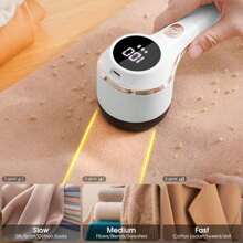 电动织物除毛器，USB充电式毛球去除器，带6个刀片的电动织物剃毛器，可去除衣物、沙发、家具上的毛球、绒毛和球状物。 - 彩色 - 查看 6