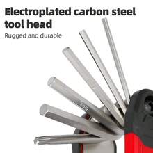 1pc 16-In-1 Bicycle Repair Tool Kit, Multifunctional Screwdriver, Folding Wrench, Suitable For Mountain Bikes - Multicolor - View 4