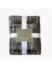 4Pieces Bath Set Camo Printed Bottom Land 2 Bath Towels 30x54 2 Hand Towels (16x26) Bathroom Decor Summer Back To School For Beauty Salon Home Bathroom - Multi - View 5
