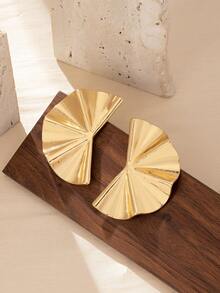 1pair Asymmetrical Geometric Earrings With European And American Style - Irregular Earrings - View 9