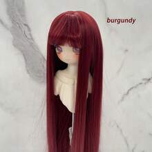 1 件 BJD 娃娃假发、MJD 娃娃假发、SD 娃娃假发、3/4/6 英寸刘海柔软高温纤维假发坯布、个性化 DIY 娃娃制作配件假发 - 彩色 - 查看 11