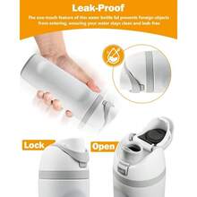 19oz Insulated Stainless Steel Water Bottle, Double-Walled Portable Sports Drink Cup For Outdoor Activities