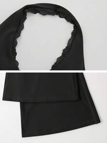 NcmRyu 1pc Women's Backless Halter Neck Elastic Jumpsuit - Black - View 5