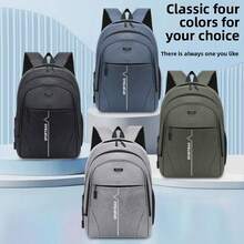 Mochila antirrobo impermeable con puerto de carga USB, mochila de viaje grande para hombres, mochila para la universidad y negocios con cerradura de huella digital, de tela Oxford, regalo perfecto para trabajo y escuela en la temporada de regreso a clases formal/de negocios - Azul - Ver 2