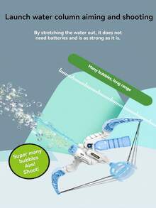 二合一弓箭泡泡枪，夏季新款泡泡追逐大战创意泡泡秀弓箭水泡泡枪双模式户外水上游乐游泳设备，适合 3-14 岁家庭聚会、沙滩派对、互动小工具、男孩和女孩的圣诞节和生日礼物