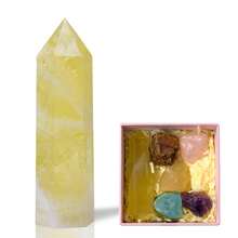 1 盒天然水晶原石礼盒 - 占卜、能量石英宝石、装饰矿物收藏礼物灵气疗愈巫术用品乔迁礼物 - 原石套盒 - 查看 29