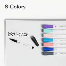 U Brands Fine Tip Dry Erase Markers With Eraser, Low Odor Whiteboard Markers Fine Tip, Assorted Bright Colors, Set Of 6 - 8 Các loại - Xem 3