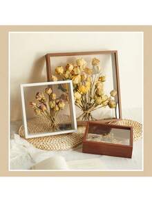 1 Peça Moldura Transparente para Flores - Suporte Acrílico Dupla Face para Exibir Flores Secas DIY, Quadros de Fragrância Artesanal, Disponível em Vários Tamanhos - Decoração Doméstica para Dia dos Namorados, Casamento, Natal - Caixa de Presente Floral para Feriados - Decoração Artística Romântica para Quarto e Sala de Estar - Decoração de Parede para Escritório/Cultural - Lembranças de Ação de Graças/Páscoa - Oco de dupla face - Visão 13