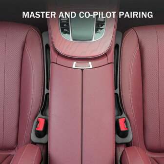 2/4 piezas Relleno para la brecha del asiento del coche, organizador multifuncional de la grieta lateral del asiento con diseño de almacenamiento de doble cara, adecuado para todas las estaciones, apto para sedán, SUV, camioneta, rellena los espacios entre el asiento y la consola
