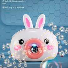 Máquina de burbujas forma conejo linda bubble party juguete mágico ideal para cumpleaños eventos y juegos al aire libre fiesta infantil creación burbujas - Blanco - Ver 1