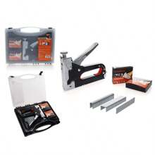 Grapadora para tapicería, de alta resistencia, grapadora manual para madera, manualidades, clavos para enmarcar, alfombras, paredes, cercas, muebles, construcción, lienzo, tela, bricolaje y uso profesional.