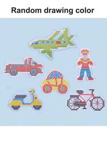 20 قطعة من قالب الخرزة المنصهرة 5مم قالب مسمار خرزة منصهرة بلاستيك نمذجة حيوان شفاف للحرف اليدوية، قالب خرزة جديد مع أوراق ملونة سلسلة المفاتيح وحائط الرقبة، مناسب للأطفال فوق 5 سنوات لصنع لعب وحرف DIY. لون الملحقات عشوائي.