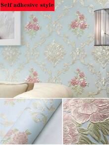 3D 自粘壁纸，豪华家居使用无纺布墙纸，美式风格，适用于卧室、客厅、电视背景墙、家具翻新礼物、生日毕业典礼房间装饰、家居装饰、墙壁装饰、浴室装饰、卧室装饰、房间装饰用品、客厅装饰、房屋装饰、家居装饰、客厅墙纸、墙贴、墙贴 - 多色 - 查看 3