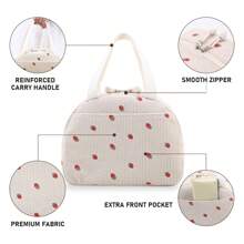 GODWOODS Insulated Black Daisy Lunch Bag For Women Men, Lunch Containers Reusable High Capacity Lunch Tote Bags For For Work Picnic Back To School School Stuff Bag For School Cooler Bag Picnic Accessories School Accessories