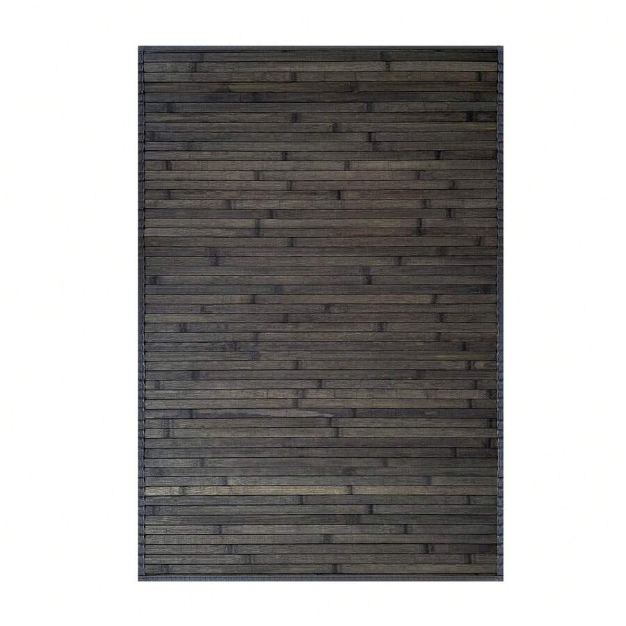 Acomoda Textil Alfombra de Bambú Natural Ecológica para Interior y Exterior. Alfombra Resistente, Antideslizante y Cómoda para Dormitorio, Salón y Jardín. (Gris Oscuro, 60x90 cm) - Gris Oscuro - Ver 1