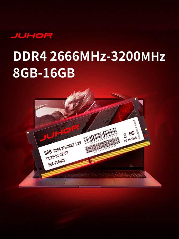 JUHOR Sodimm DDR4 8GB 16GB 3200MHz Notebook Memoria Ram