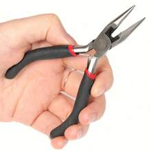 8pcs/Set,2pcs/Set Blck Senior Jewelry Making Tool Set, Includes Round Nose, Pointed Nose, And Wire Cutters, Non-Serrated Pliers For Beginners And Enthusiasts